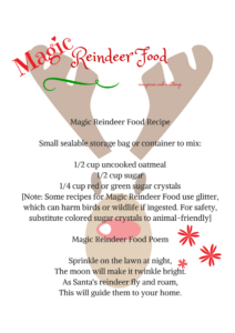 Magic Reindeer Food Free Printable Magic Reindeer Food