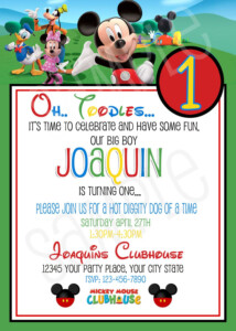 Mickey Mouse Clubhouse Free Printable Birthday Invitations