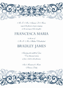 Microsoft Word Wedding Invitation Templa Wedding