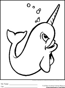 Narwhal Coloring Page At GetColorings Free Printable