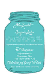 New Mason Jar Wedding Invitation Suite Mason Jar Wedding