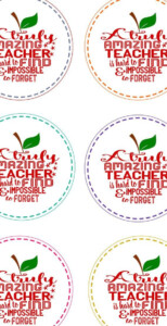 Printable Amazing Teacher Apple Gift Tag Teacher Etsy