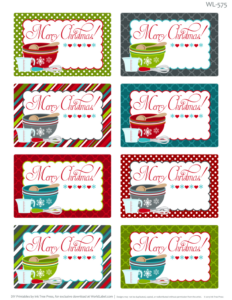 Printable Christmas Labels For Homemade Baking Free