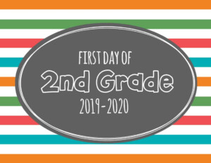 Printable First Day Of School Signs 2019 Mary Martha Mama