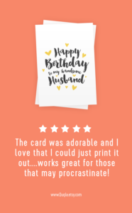 Printable Happy Birthday Card For Husband Happy Birthday