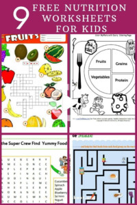 Printable Nutrition Worksheets For Kids Worksheets For