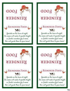 Santa s Magic Reindeer Food Recipe And Free Printable