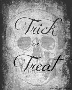 Savvy And Sassy Free Halloween Scary Skull Trick Or Treat