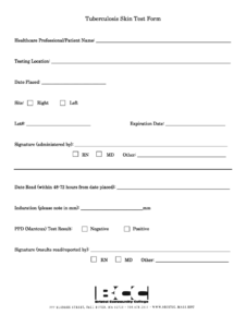 Tb Skin Test Read Form 2020 Fill And Sign Printable