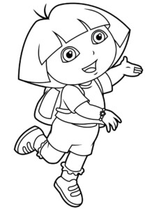 Top 20 Printable Dora The Explorer Coloring Pages Online