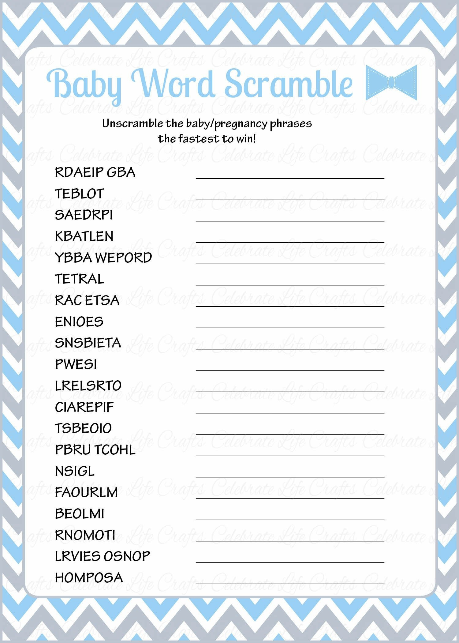 Unscramble Word Games Printable Free Free Printable