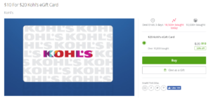 YMMV Groupon 20 Kohl s Giftcard For 10 Doctor Of Credit