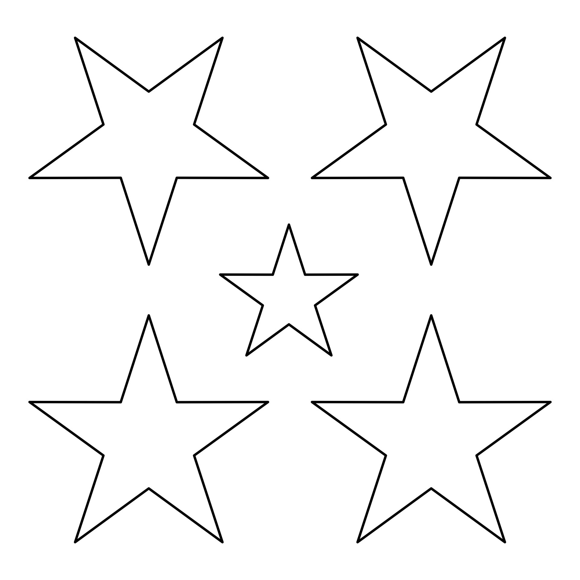 6 Best Printable Cut Out Star Shape Printablee