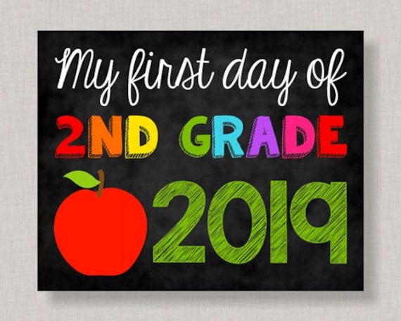 1st Day Of Second Grade Printable NewFreePrintable