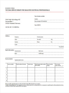 FREE 8 Printable Invoice Forms In MS Word PDF Excel