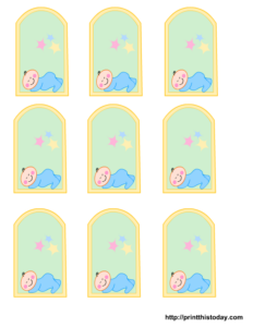 Free Printable Baby Girl Boy Baby Shower Favor Tags