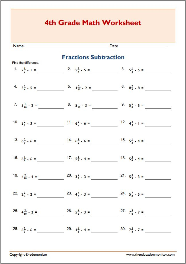 Free 4th Grade Printable Worksheets NewFreePrintable