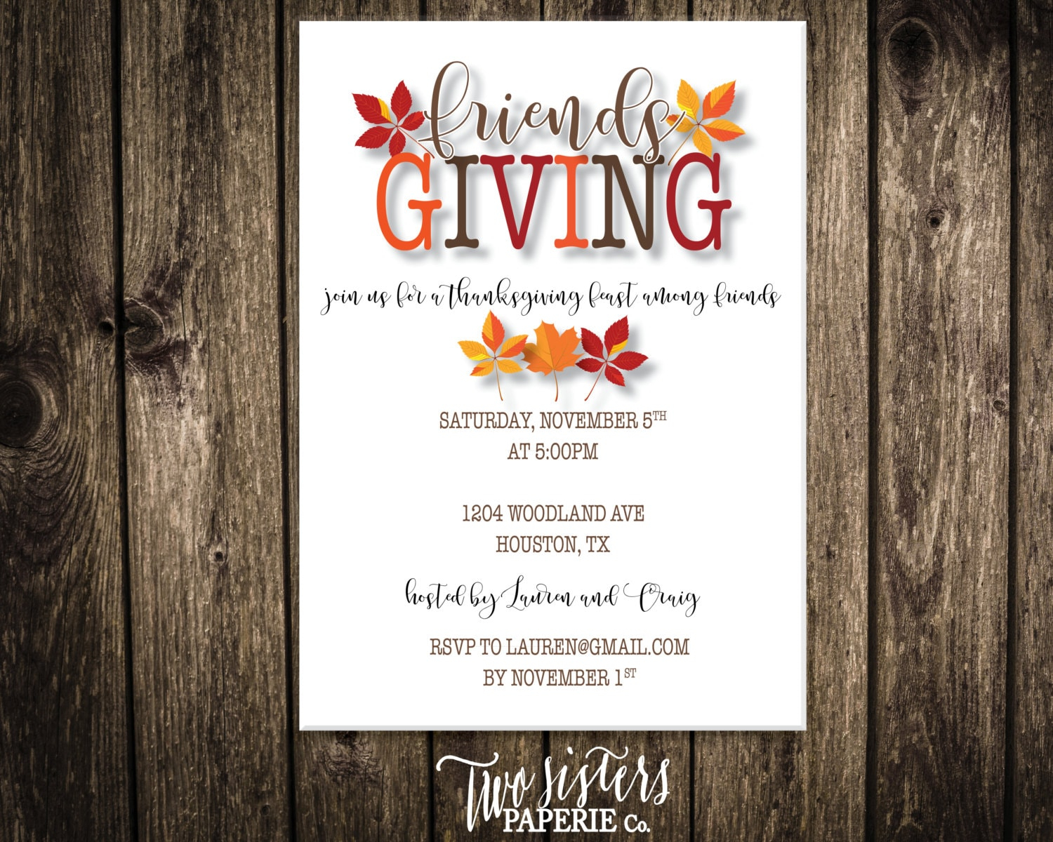 Printable Friendsgiving Invitations NewFreePrintable