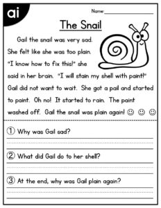 2nd Grade Reading Worksheets Best Coloring Pages For Kids