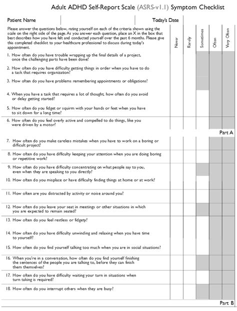 Vanderbilt Form For Add Diagnosis Printable Printable Forms Free Online