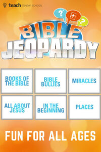 Bible Jeopardy Game Print Play Sunday School Games Sunday School