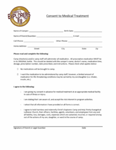 Consent Form Holy Trinity Ev Lutheran Church And School West