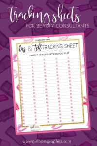 Downloadable Mary Kay Tracking Sheets Use This To Keep Track Of Your