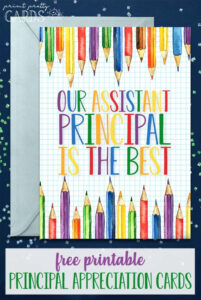 Four Free Printable Principal Appreciation Cards For Your School