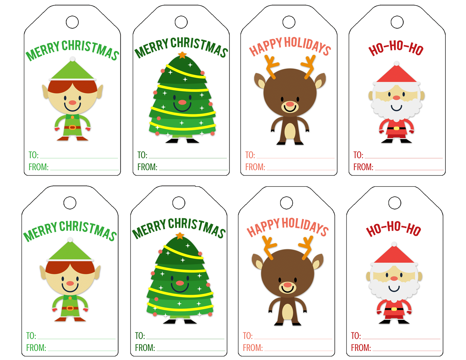 Free Printable Custom Christmas Gift Tags NewFreePrintable