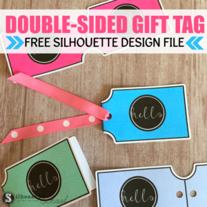 Free Double Sided Gift Tag Silhouette Design File Silhouette School