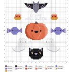 Free Happy Halloween Cross Stitch Pattern