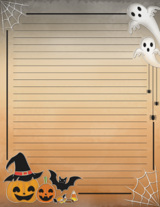 Free Printable Halloween Stationery In JPG And PDF Formats The