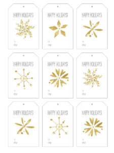 Free Printable Holiday Gift Tags It All Started With Paint