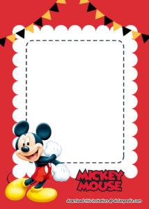 Free Printable Mickey Mouse Invitation Templates Mickey Mouse