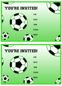 Free Printable Soccer Birthday Party Invitations Printable Treats