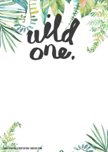 FREE Printable Wild ONE Invitation Templates FREE Invitation