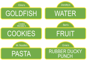 Free Sesame Street Printable Food Labels For Your Sesame Street Kid