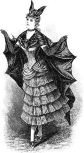 Free Vintage Clip Art 2 Victorian Bat Ladies Halloween The