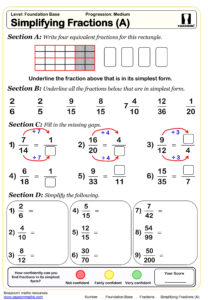 Grade 7 7th Grade Equivalent Fractions Worksheet Kidsworksheetfun