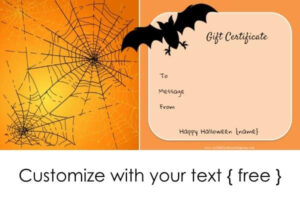 Halloween Gift Certificates