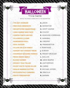 Halloween Movie Trivia Questions And Answers Google Search