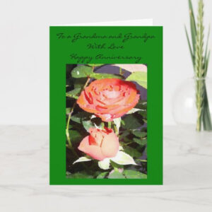 Happy Wedding Anniversary Grandma And Grandpa Card Zazzle co uk