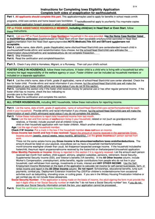 Iowa Food Stamp Application Printable NewFreePrintable