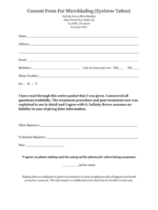 Microblading Consent Form Sample Fill Out And Sign Printable PDF