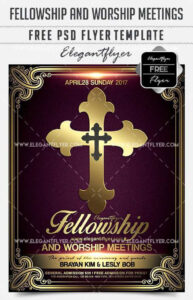 Religious Flyers Template Free Cards Design Templates