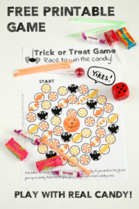 Trick Or Treat Free Printable Game For Kids To Play With Real Candy