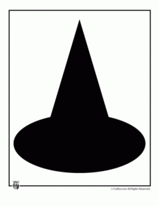 Witch Hat Halloween Template Woo Jr Kids Activities