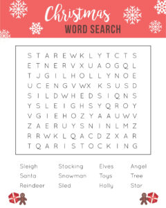 10 Best Christmas Word Scramble Printable Game Printablee