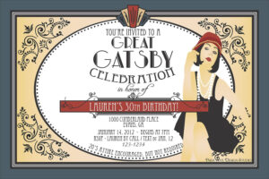 1920s Invitations Printable NewFreePrintable