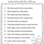 1st Grade Grammar Worksheets Education Fun Kids Preschool Skills